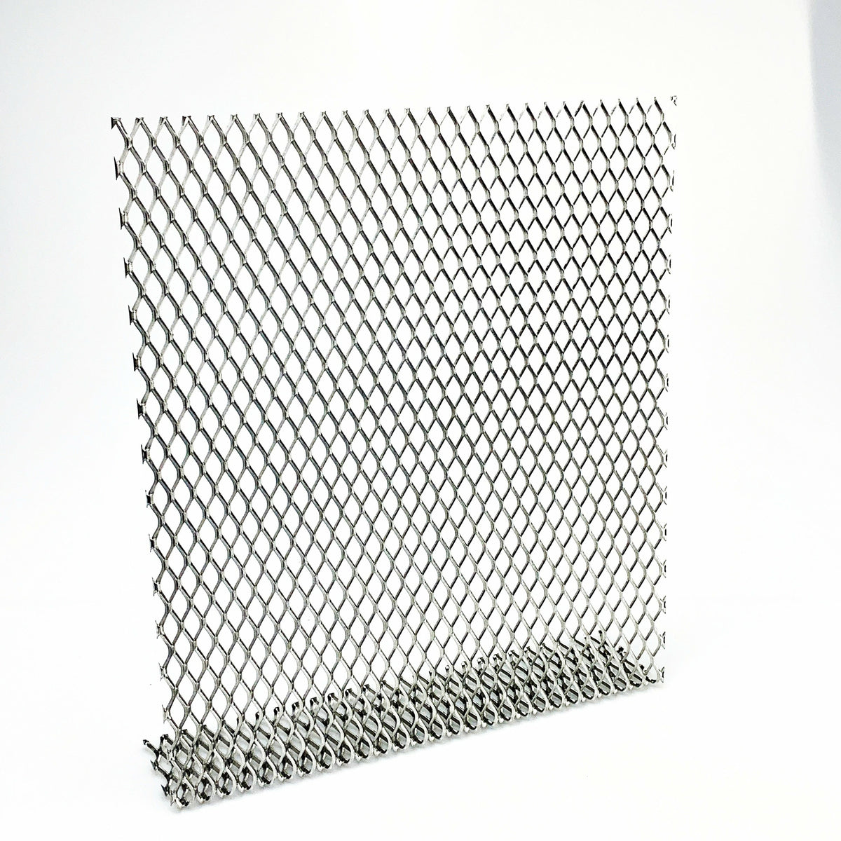 Aluminum Perforated Metal Sheets 16 Gauge 11.8 inch by 5.9 inch Expanded  Metal Mesh Aluminum Opening 1/8 0.12 inch (About 3 mm) Perforated Steel