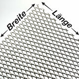 Aluminium Streckmetall MW 16 x 6,5 x 1 x 1 - 1,0mm dick Länge/ Breite