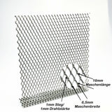 Aluminium Streckmetall MW 16 x 6,5 x 1 x 1 - 1,0mm dick
