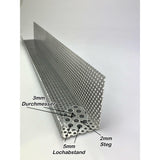 Aluminum - gravel stop rail with 2 edges - RV3-5 - 1000mm long
