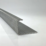 Aluminum - gravel stop rail with 2 edges - RV3-5 - 1000mm long