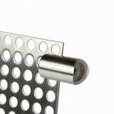 Blechhalter Klemmhalter Edelstahl V2A Lochblechhalter für Rundrohr 42,4 mm