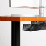 Kabelkanal Schreibtisch - Schwarz  5 mm Rundloch  RV5-8  1,5 mm dick