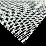 Stahl Lochblech Hexagonal HV2-2,5 - 1,0mm dick - Weiß