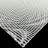 Stahl Lochblech Hexagonal HV2-2,5 - 1,0mm dick - Weiß