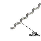 Stainless steel crude corrugated mesh MW10x10 - 2.0mm thick