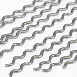 Stainless steel crude corrugated mesh MW10x10 - 2.0mm thick