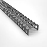 Aluminum - U-profile - 1.5mm thick - RV3-5 - 1000mm long