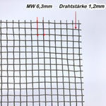 Stainless steel raw wire mesh MW 6.3mm x 6.3mm - 1.0mm thick