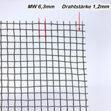 Stainless steel raw wire mesh MW 6.3mm x 6.3mm - 1.0mm thick