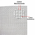 Stainless steel raw wire mesh MW 2.5x2.5mm - 0.7mm thick