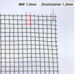 Stainless steel raw wire mesh MW 6.3mm x 6.3mm - 1.0mm thick