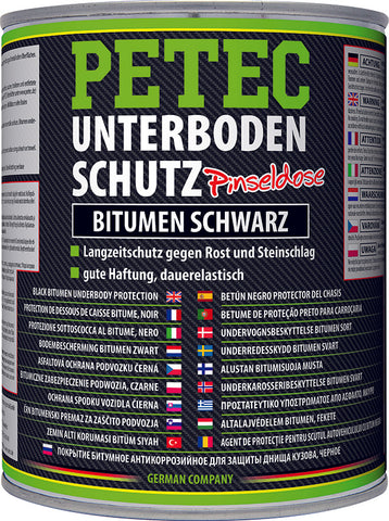 PETEC Unterbodenschutz Bitumen Pinseldose