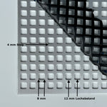 Aluminium Eloxiert - Lochbleche QG8-12 - 1,5mm dick einseitig foliert