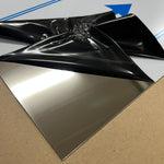 Stainless steel sheet - 1.5mm thick - sanded & foiled on one side