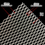 Stainless steel raw expanded metal mesh - MW 16 x 6.5 x 1 x 1 - 1.0mm thick