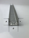 Aluminum - U-profile - 1.5mm thick - RV3-5 - 1000mm long