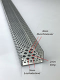 Aluminum - U-profile - 1.5mm thick - RV3-5 - 1000mm long