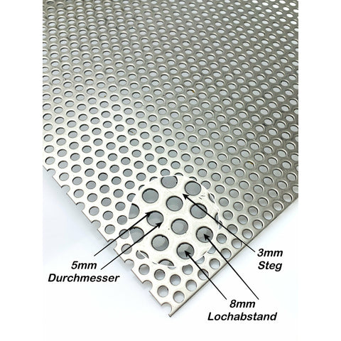 PVC 1 Meter Kantenschutz Profil 9,5x6,5mm für Lochbleche und Streckmet –  Doone GmbH