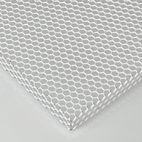 Perforated steel sheet hexagonal HV6-6.7 - 1.5mm thick - black