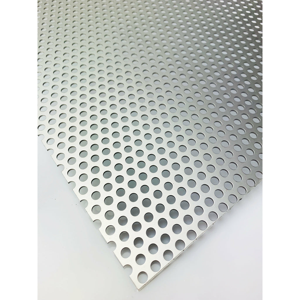 Perforated sheet aluminum silver anodized 1.5mm thick - Perforated she –  Doone GmbH