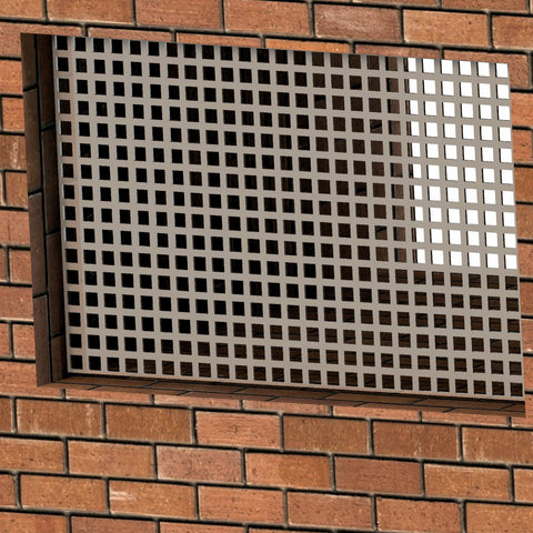 Kellerfenstergitter- Abdeckung aus Aluminium- QG 10-15- Beispiel