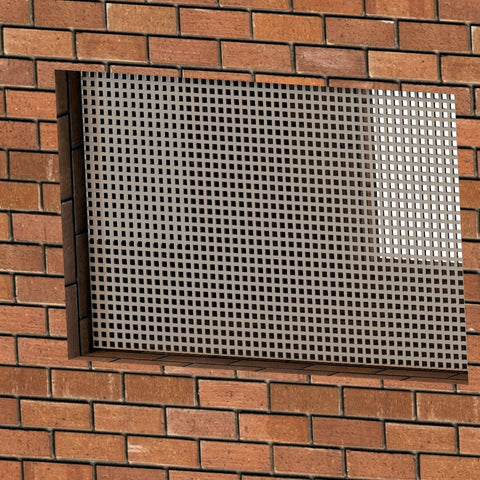 Kellerfenstergitter- Abdeckung aus Aluminium- QG 5-8